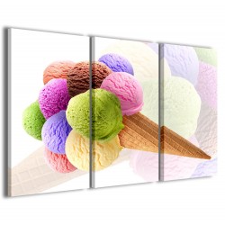 Quadro Poster Tela Ice Cream III 120x90