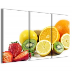 Quadro Poster Tela Mixed Fruit 120x90