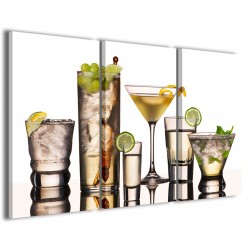 Quadro Poster Tela Multi Cocktail 120x90