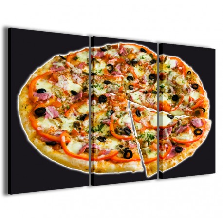 Quadro Poster Tela Pizza 120x90 - 1