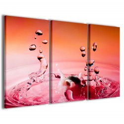 Quadro Poster Tela Red Liquid 120x90