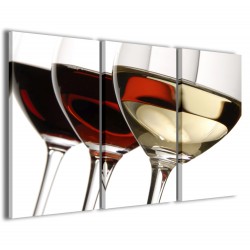 Quadro Poster Tela Tris Wine Color 120x90