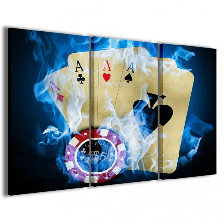 Quadro Poster Tela Poker Game II 120x90 - 1