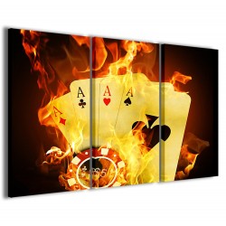 Quadro Poster Tela Poker Game IV 120x90 - 1