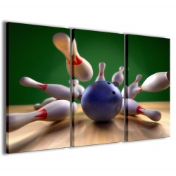 Quadro Poster Tela Strike Bowling 120x90 - 1