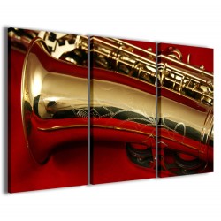 Quadro Poster Tela Sax Instrument 120x90