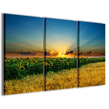 Quadro Poster Tela Beatiful Sunflower II 120x90 - 1