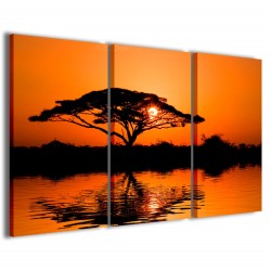 Quadro Poster Tela Beatiful African Sunrise Reflected 120x90