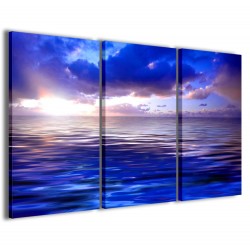 Quadro Poster Tela Blue Sea 120x90