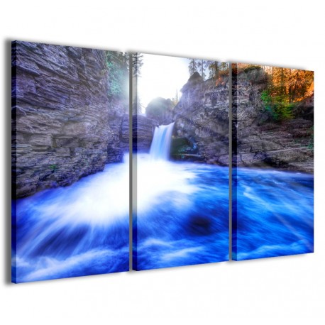 Quadro Poster Tela Blue Waterfalls 120x90 - 1