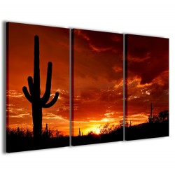 Quadro Poster Tela Cactus at Sunset 120x90