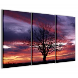 Quadro Poster Tela Fantastic Tree Whit Sunset 120x90