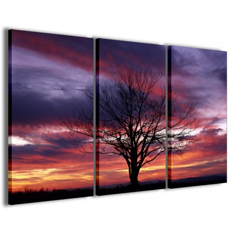 Quadro Poster Tela Fantastic Tree Whit Sunset 120x90 - 1