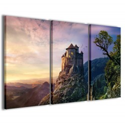 Quadro Poster Tela Fantasy Castle II 120x90 - 1