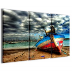 Quadro Poster Tela Fishing Boat 120x90