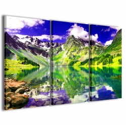 Quadro Poster Tela Green Mountain Landscape 120x90