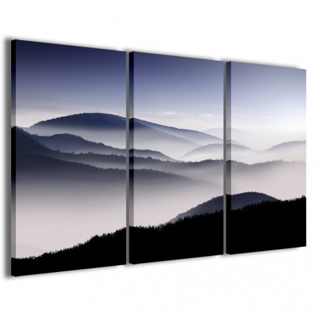 Quadro Poster Tela Hills In The Fog 120x90 - 1