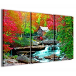Quadro Poster Tela House In Forest 120x90