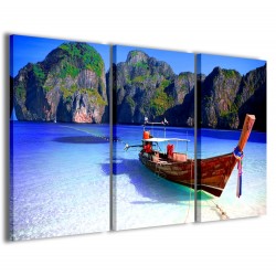 Quadro Poster Tela Long Tail Boat 120x90