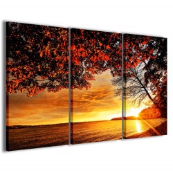 Quadro Poster Tela Red Sunset 120x90