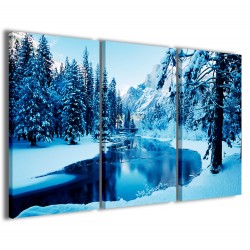 Quadro Poster Tela River In The Snow 120x90