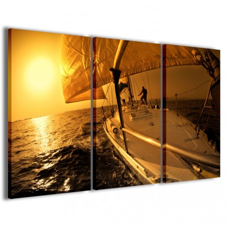 Quadro Poster Tela Sailing Boat 120x90 - 1