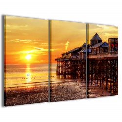 Quadro Poster Tela Sunset Coast 120x90