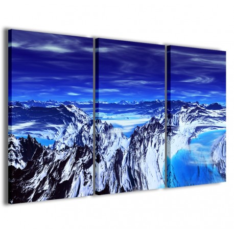 Quadro Poster Tela White Mountain 120x90 - 1