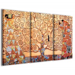 Quadro Poster Tela Gustav Klimt L'Albero della Vita 120x90