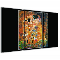 Quadro Poster Tela Gustav Klimt Il Bacio Composition 120x90