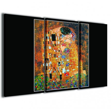 Quadro Poster Tela Gustav Klimt Il Bacio Composition 120x90 - 1