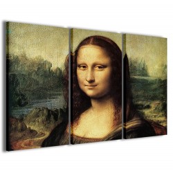 Quadro Poster Tela Leonardo Da Vinci La Gioconda 120x90
