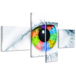 Quadro Poster Tela Eyes Color 160x70 - 1