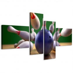 Quadro Poster Tela Strike Bowling 160x70 - 1