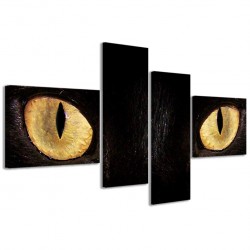 Quadro Poster Tela Black Cat 160x70