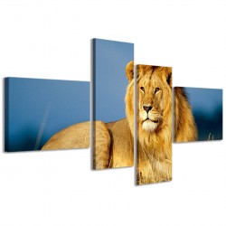 Quadro Poster Tela Lion I 160x70