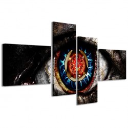 Quadro Poster Tela 3D Abstract Eye 160x70