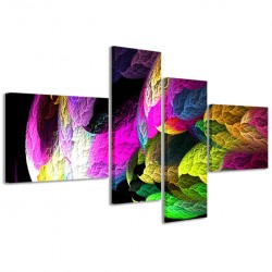 Quadro Poster Tela Abstract Fire Colors 160x70
