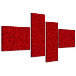 Quadro Poster Tela Abstract Red 160x70