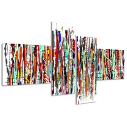 Quadro Poster Tela Abstract Modern Art 160x70