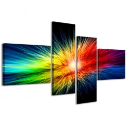 Quadro Poster Tela Explosion of Colors 160x70