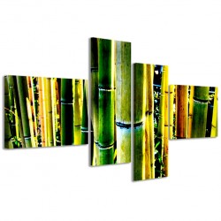 Quadro Poster Tela Bambu Detail 160x70