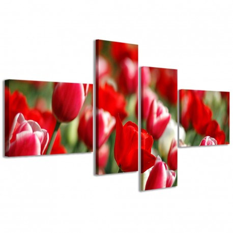 Quadro Poster Tela Field of Tulips 160x70 - 1