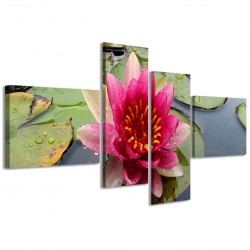 Quadro Poster Tela Flower Water I 160x70