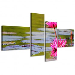 Quadro Poster Tela Flower Water III 160x70