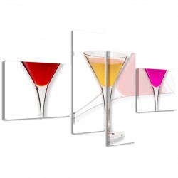 Quadro Poster Tela Color Drink 160x70