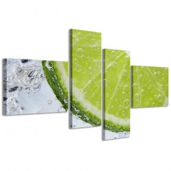 Quadro Poster Tela Lemon Refresh 160x70