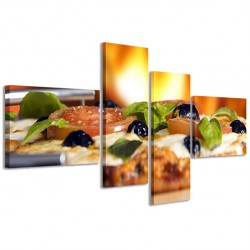 Quadro Poster Tela Pizza III 160x70