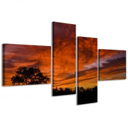 Quadro Poster Tela African Sunset 160x70