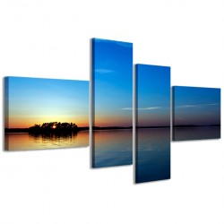 Quadro Poster Tela Blue Sea II 160x70 - 1